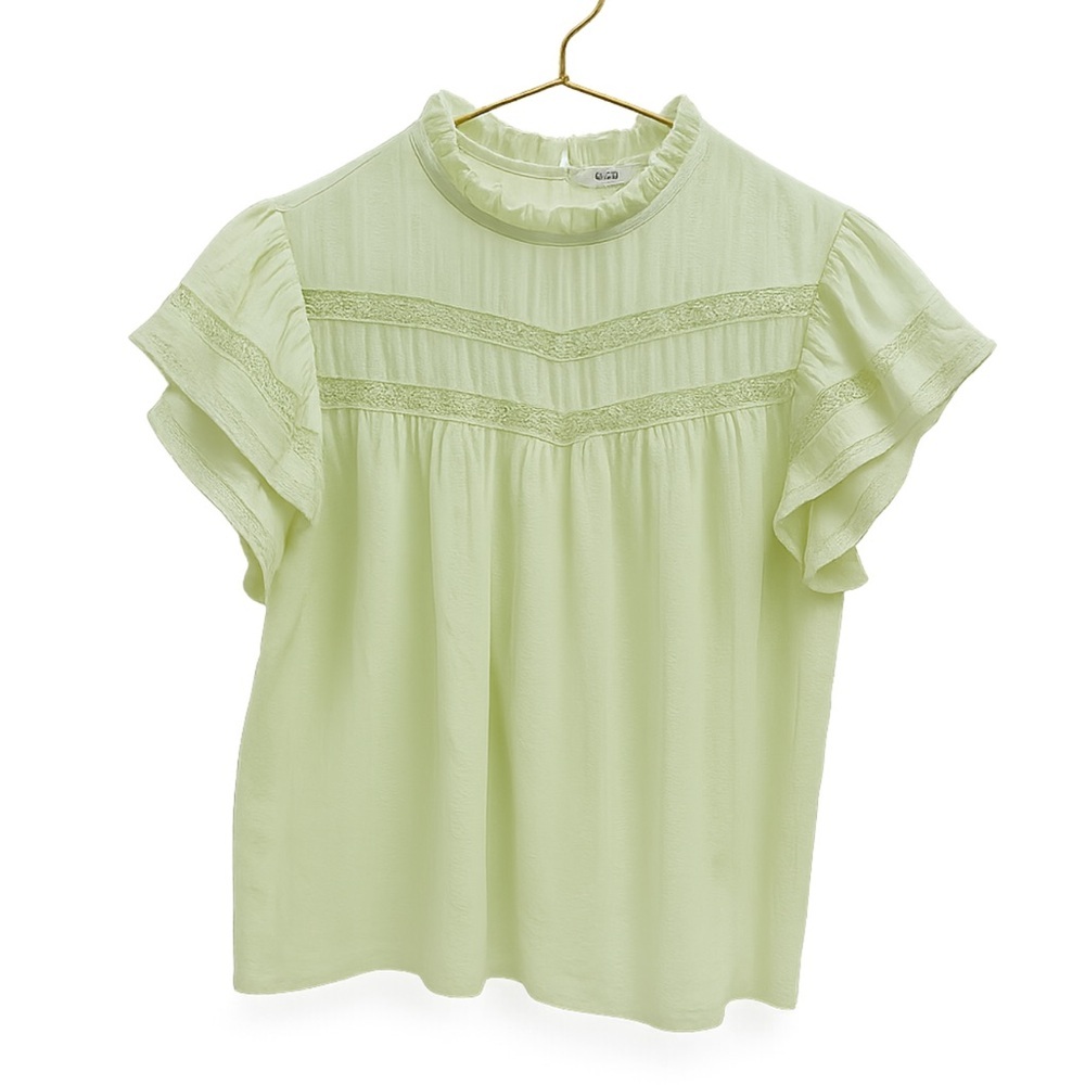 NWOT Cato Women's Light Green Short Sleeve Blouse Size 18/20W